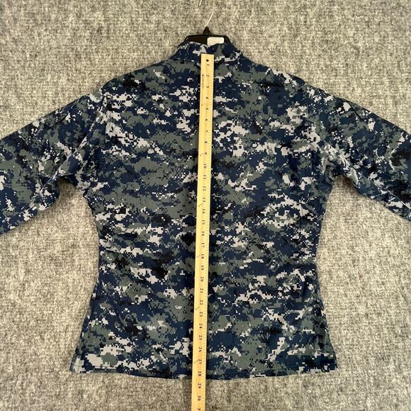 US NAVY SHIRT Men M Digital Camo Working Uniform Vintage Military Sailor 00s - Picture 7 of 8